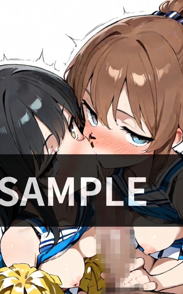 応援の名のもとに チアガールたちのダブルフェラで尽くされる連続ご奉仕タイム サンプル4ページ目