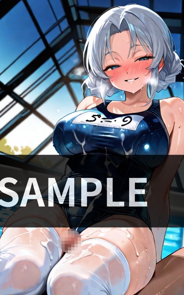 膝コキ天国 放課後のプールサイドで スク水女子に 搾られまくり！ サンプル3ページ目
