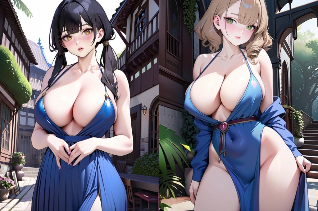 巨乳のドレス美女 サンプル4ページ目