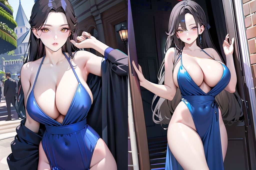 巨乳のドレス美女vol.2 サンプル2ページ目