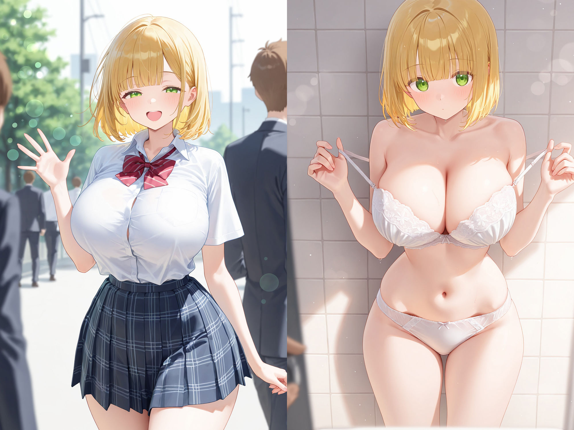 名門！ばくにゅう女子マネの性処理管理術3_ボブカット編 サンプル1ページ目