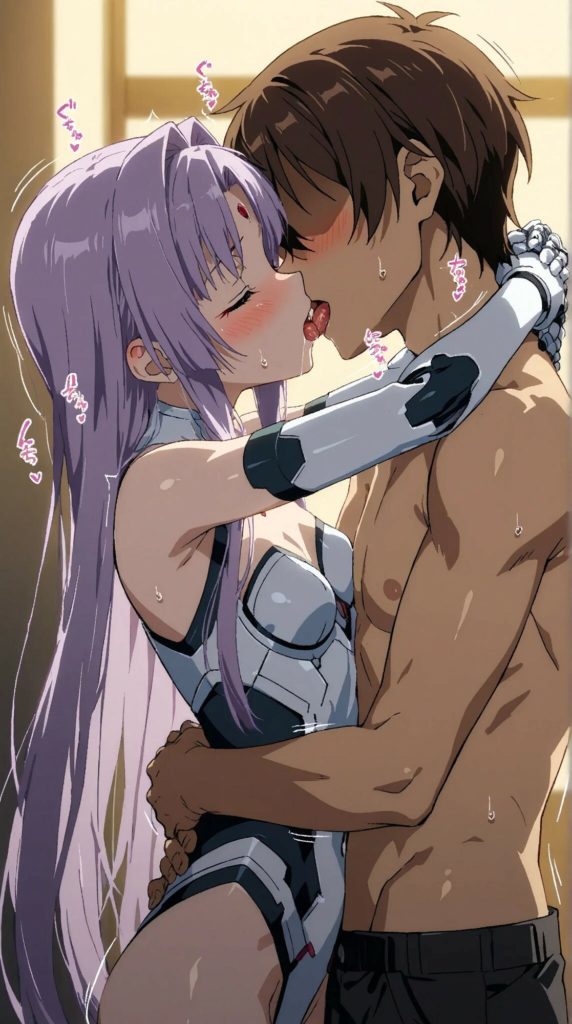 スレンダーサイボーグ美少女との甘いひと時 サンプル3ページ目