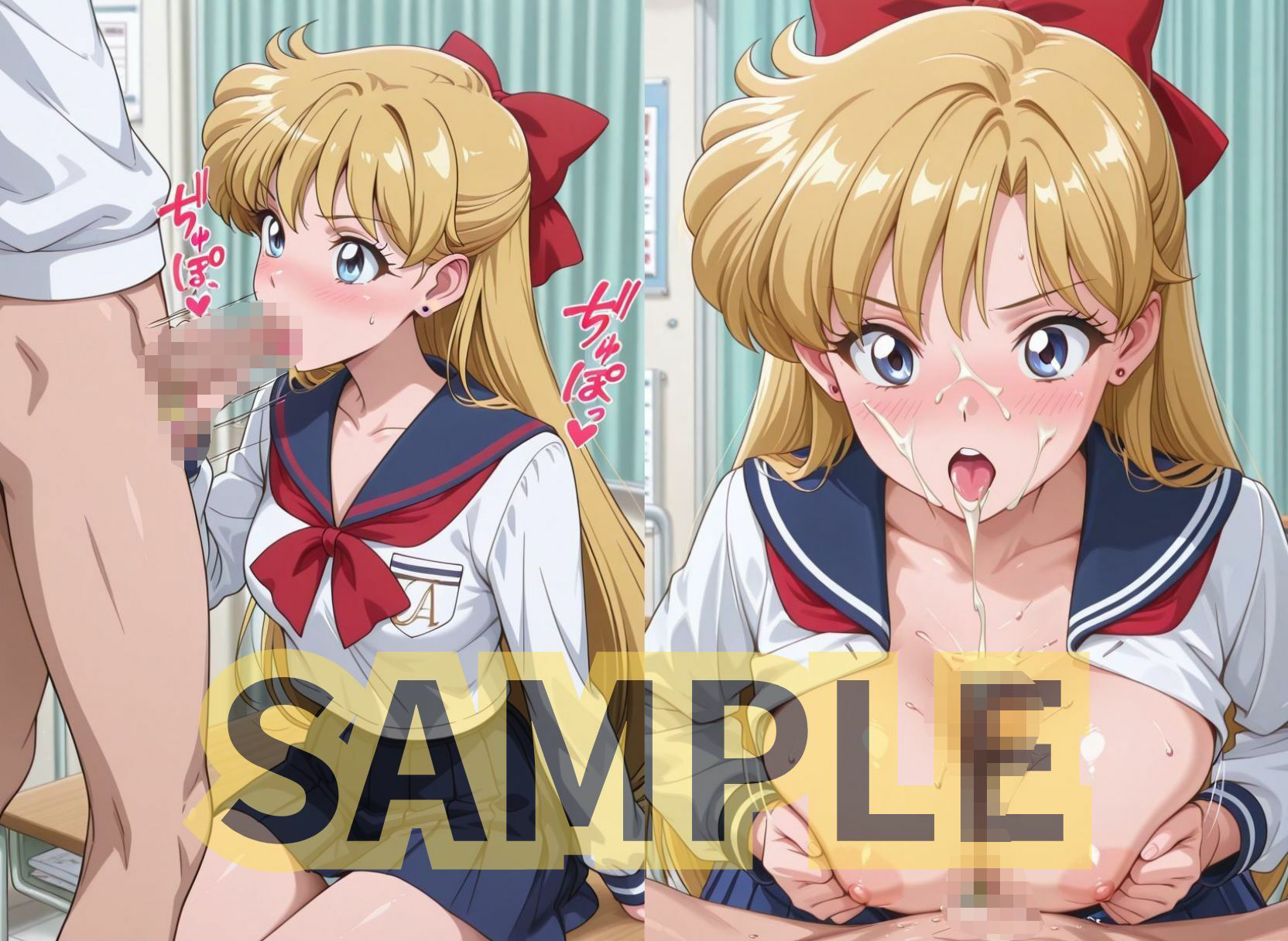 セーラー美少女の日常はクラスメイトの性処理係、このおま○こが月にかわってご褒美よっ サンプル9ページ目