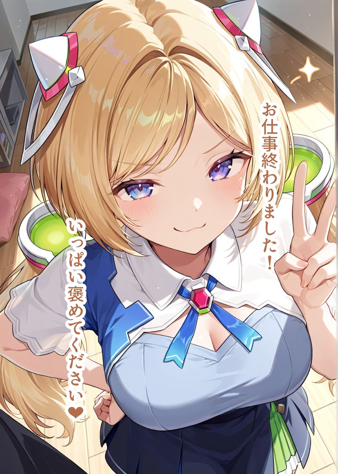 推しのVとセックスする話【アキ・〇ーゼンタール】 サンプル2ページ目