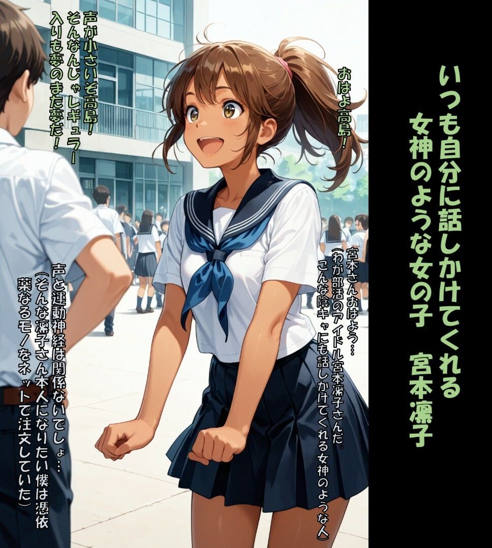 【人格射精】好きな娘の身体乗っ取って人格排泄 人生横取りして幸せになる弱男の話【ダーク】 サンプル1ページ目