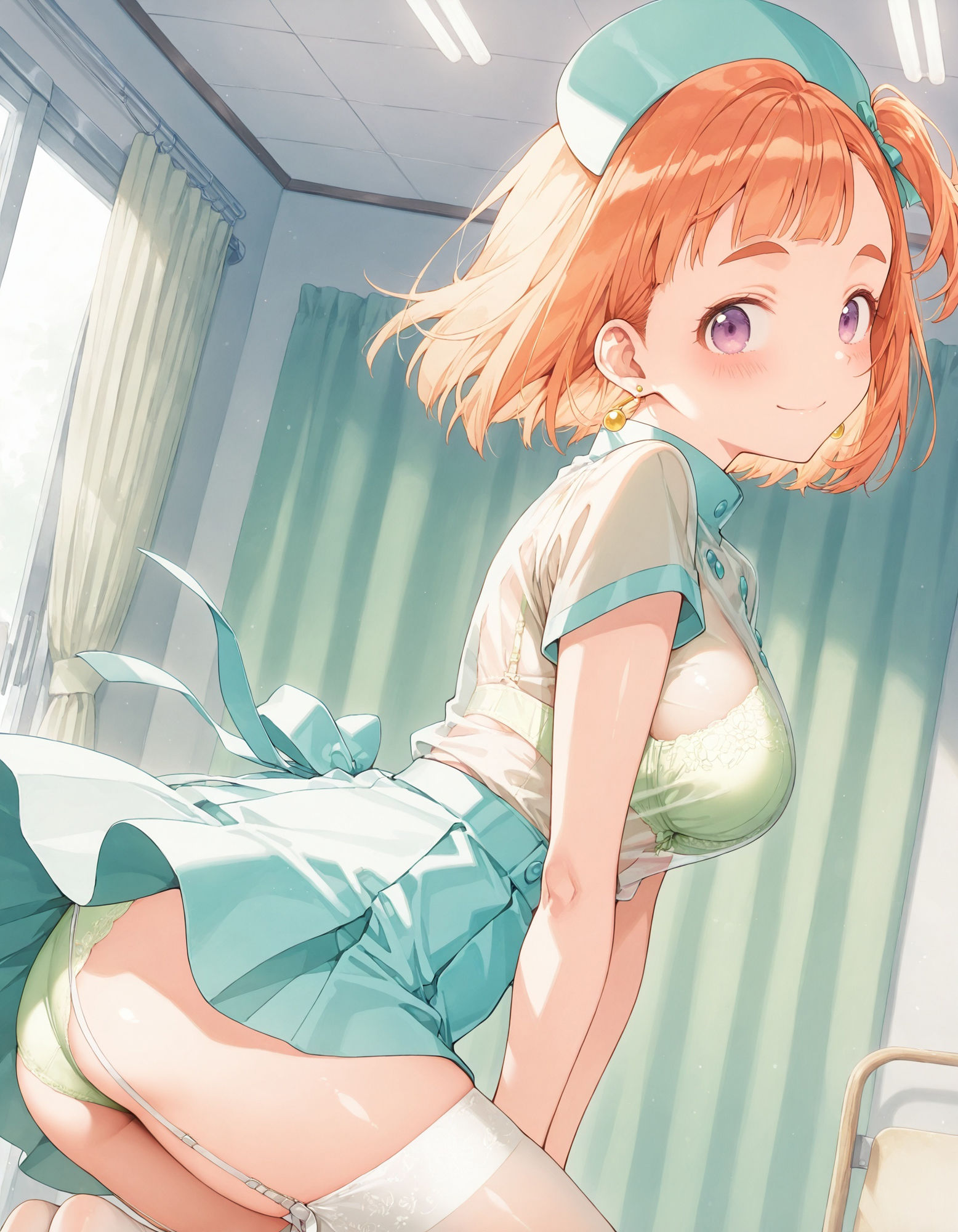 紫〇寺万里のパンチラ〜ナース服編〜 サンプル4ページ目