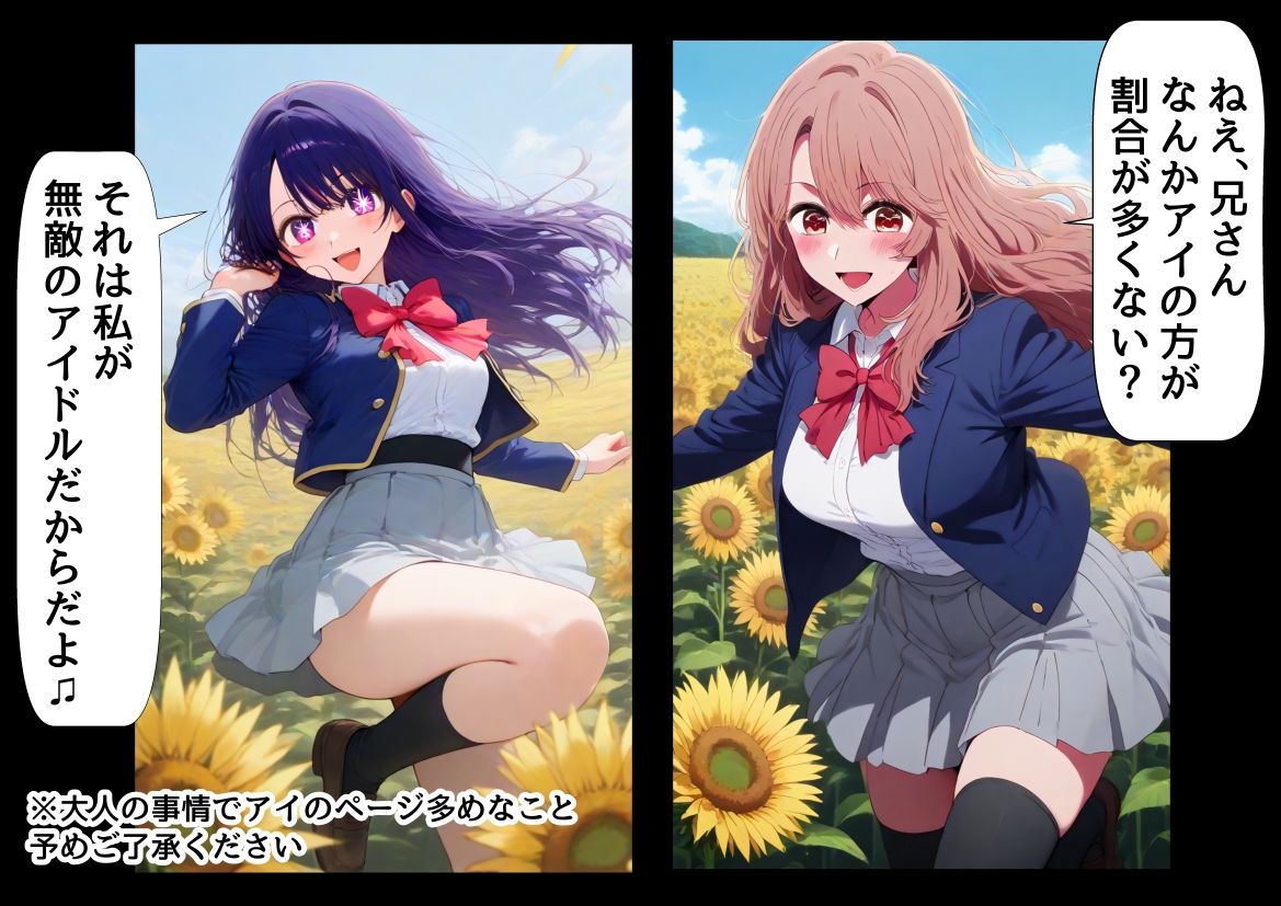 俺は大好きな星●アイ＆斉●ミヤコのお兄ちゃんになる《セリフ有りCG版》〜《馬並み巨根お兄ちゃんに転生》〜 サンプル7ページ目
