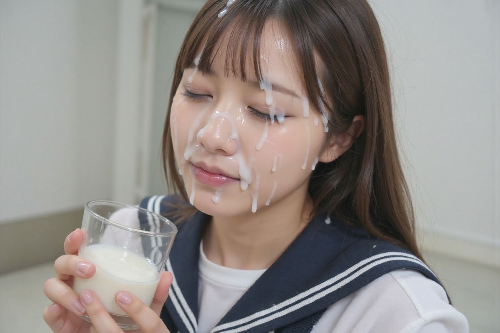 可愛いJKの顔面にひたすらザーメンぶっかけ！5 サンプル5ページ目