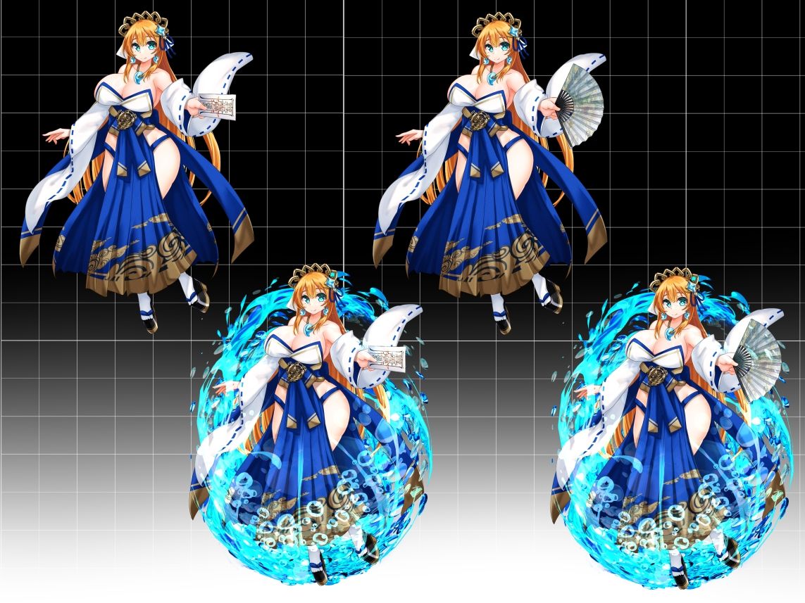【立ち絵素材】水の巫女 サンプル3ページ目