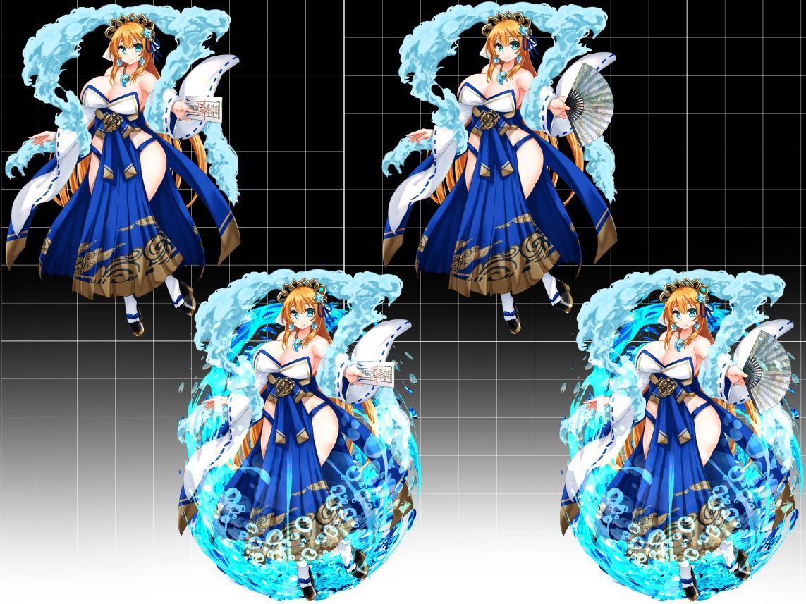 【立ち絵素材】水の巫女 サンプル4ページ目