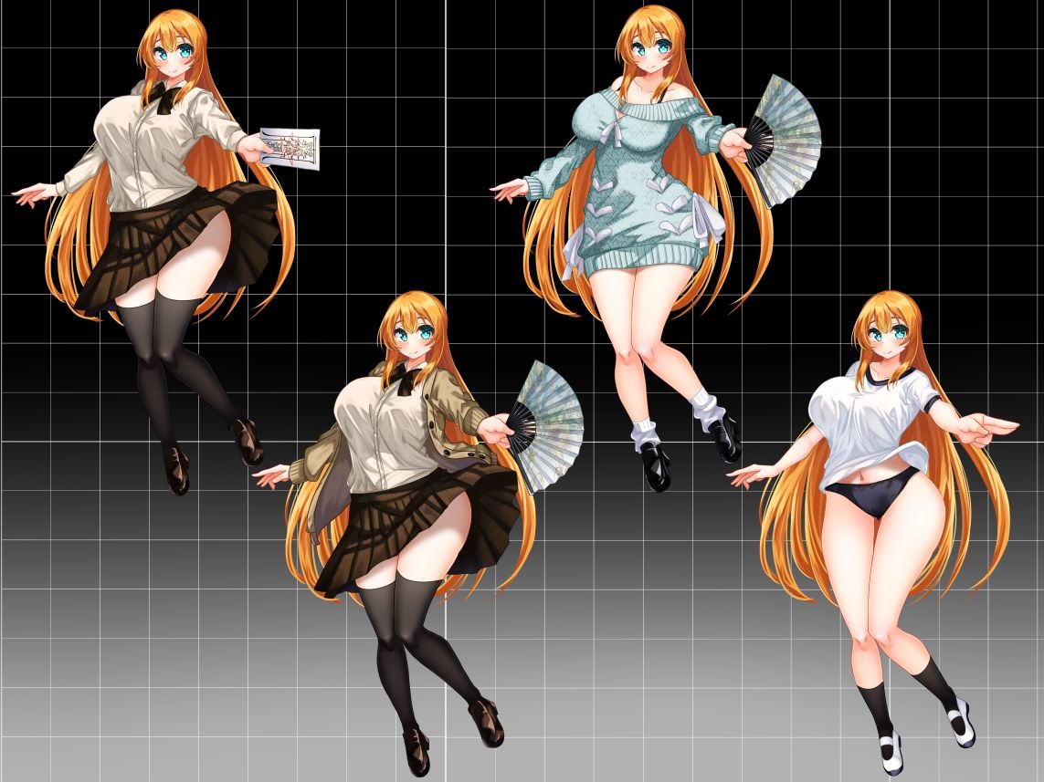 【立ち絵素材】水の巫女 サンプル6ページ目