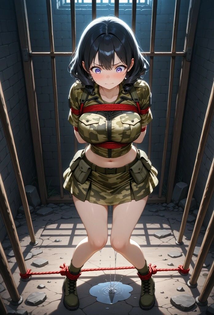 【女兵士陵●緊縛調教】戦場に、味方はいない サンプル1ページ目