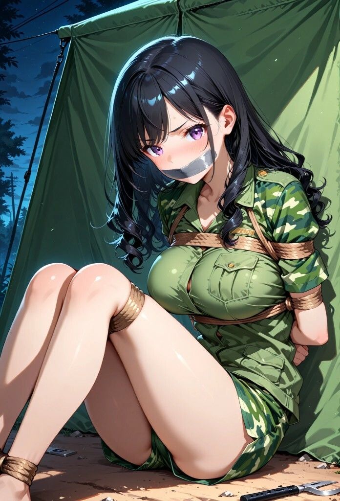 【女兵士陵●緊縛調教】戦場に、味方はいない サンプル2ページ目