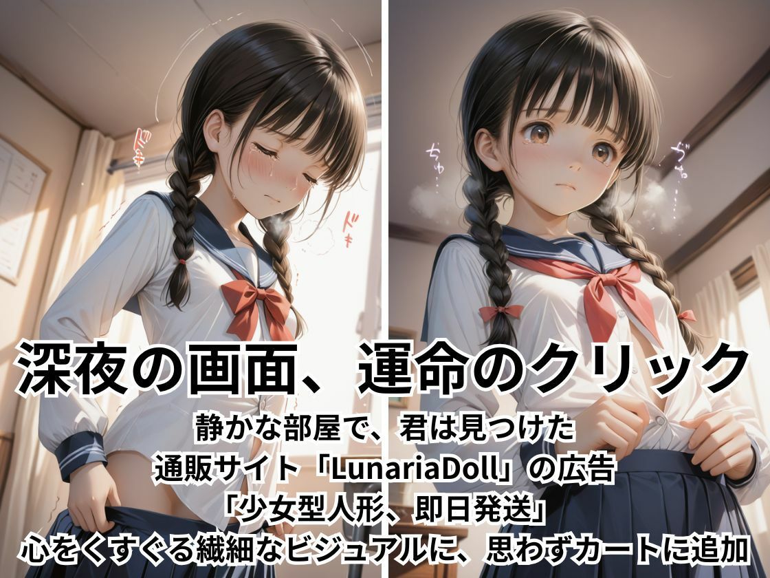 人形少女  届いたのは、ただの人形ではない サンプル1ページ目