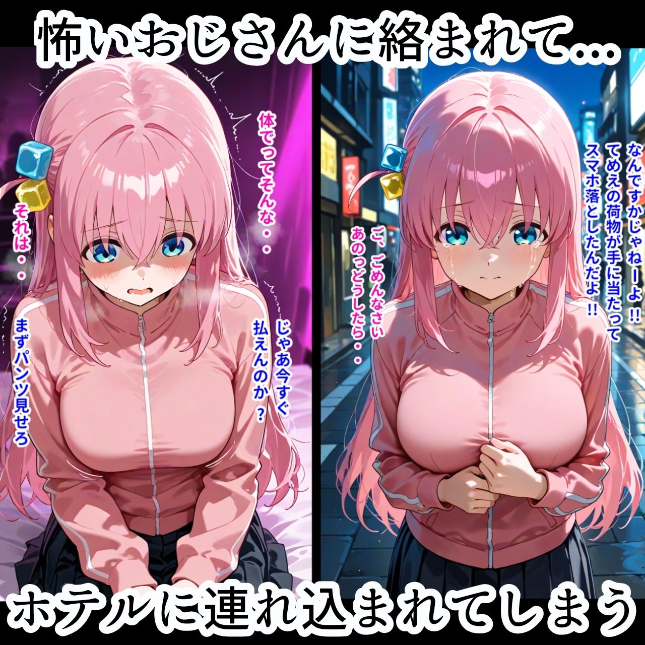 ぼっちなあの娘がおじさん達にやりたい放題されちゃうお話 サンプル2ページ目