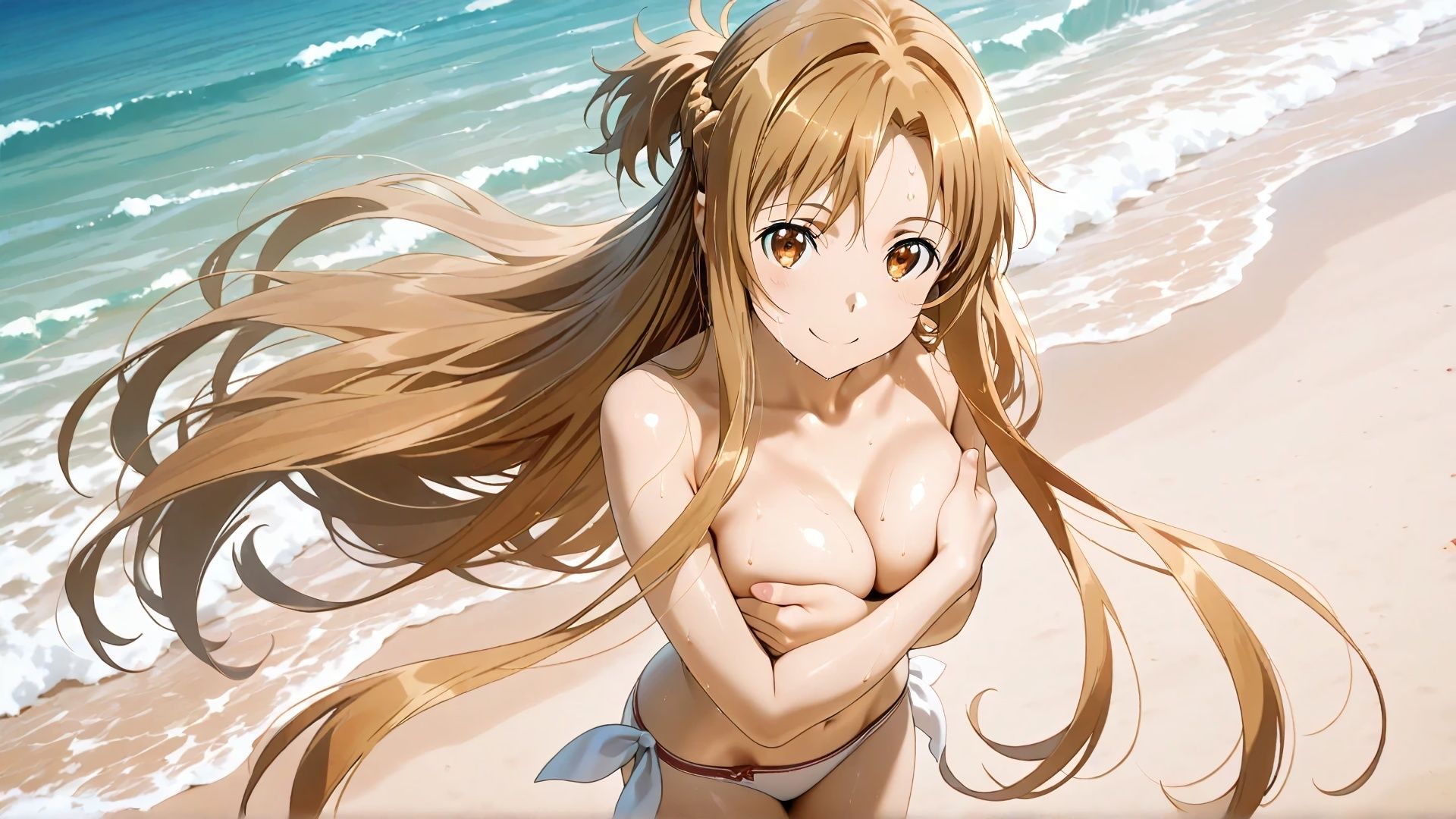 ア〇ナさんビーチにて サンプル3ページ目