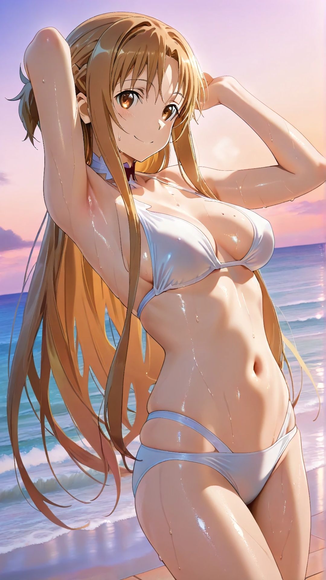 ア〇ナさんビーチにて サンプル4ページ目