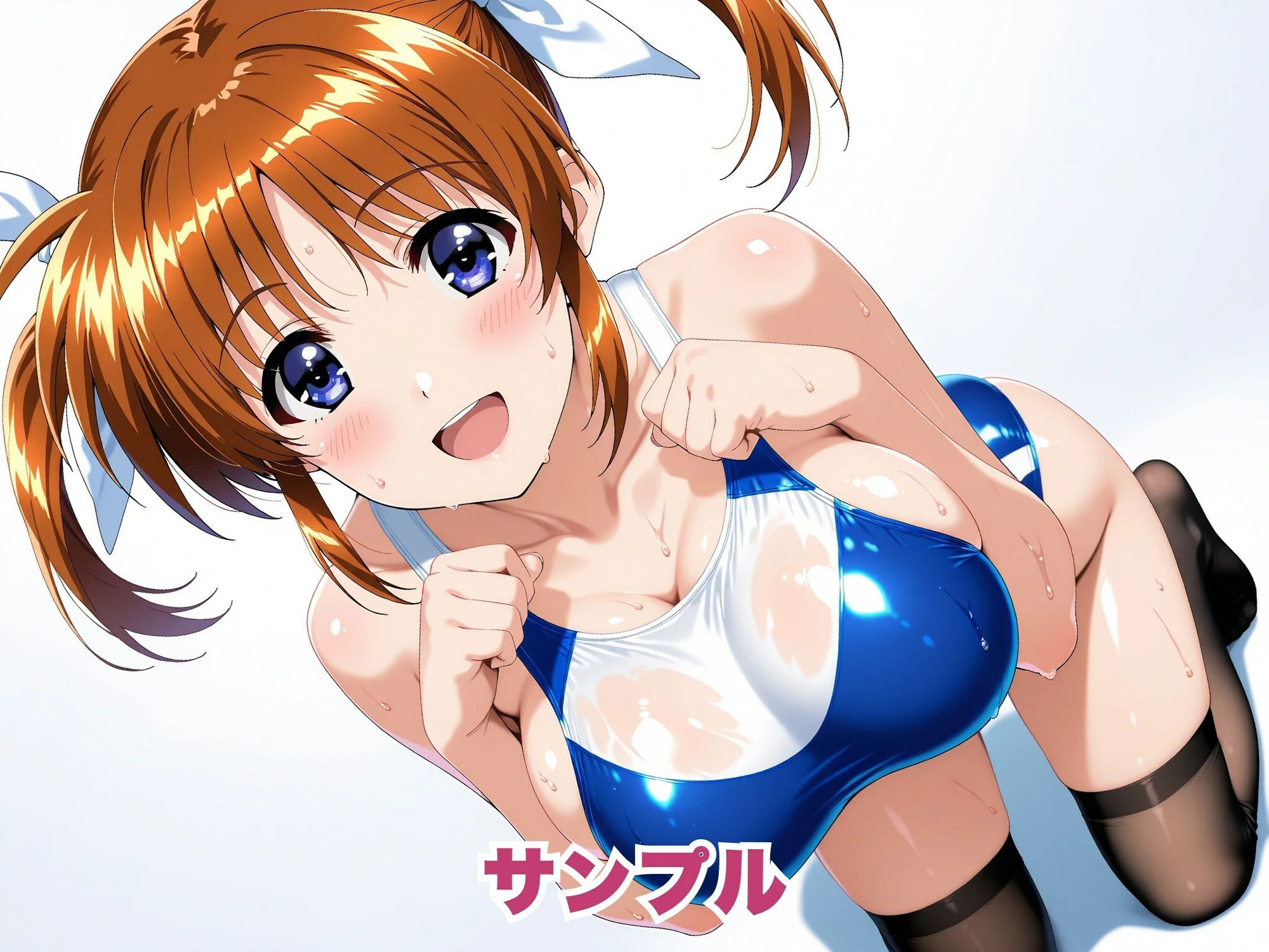 【魔法少女リ●カルなのは】高●なのは・競泳水着でプライベートレッスン サンプル4ページ目