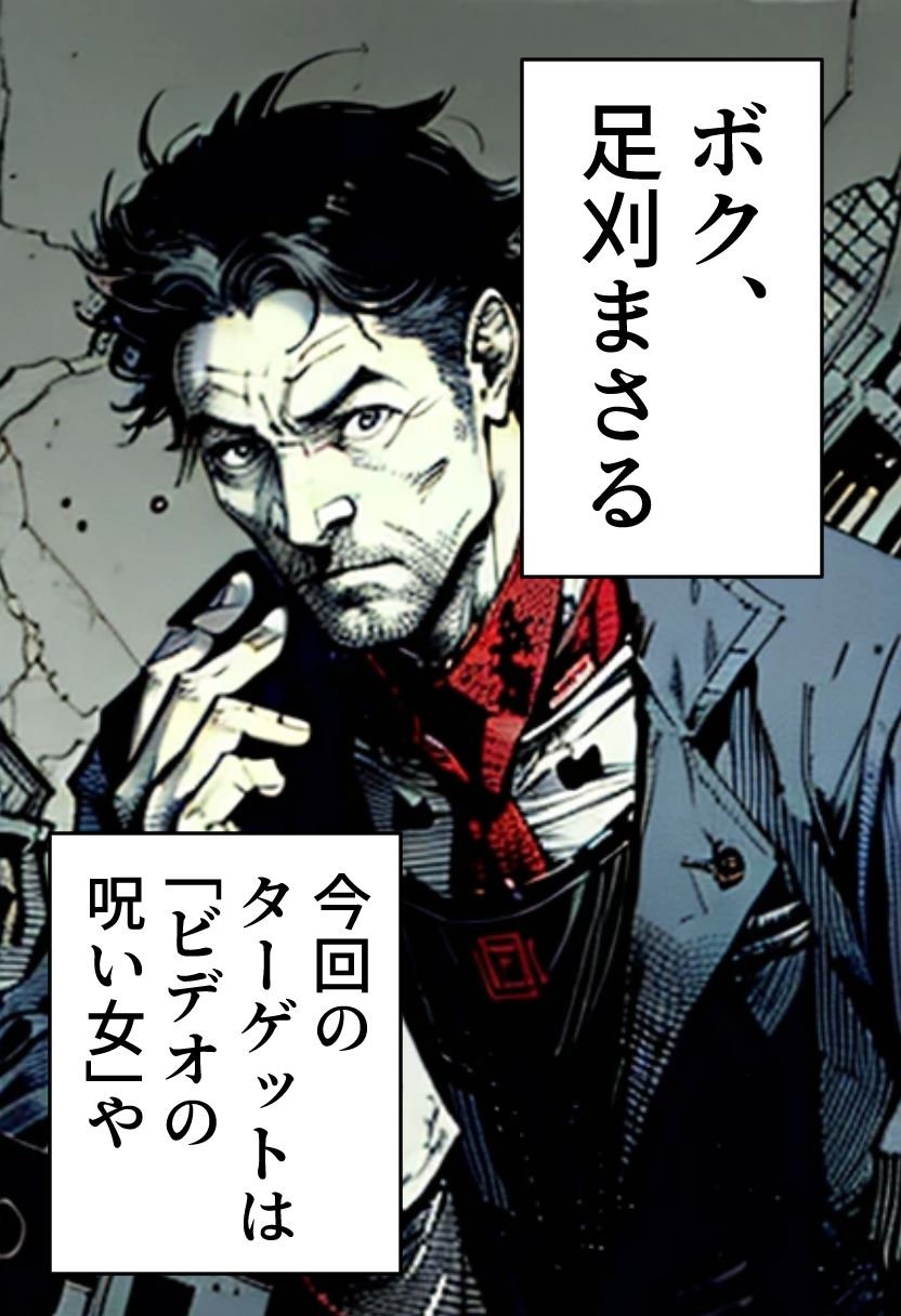足刈がイク！  呪いのビデオ編 サンプル1ページ目