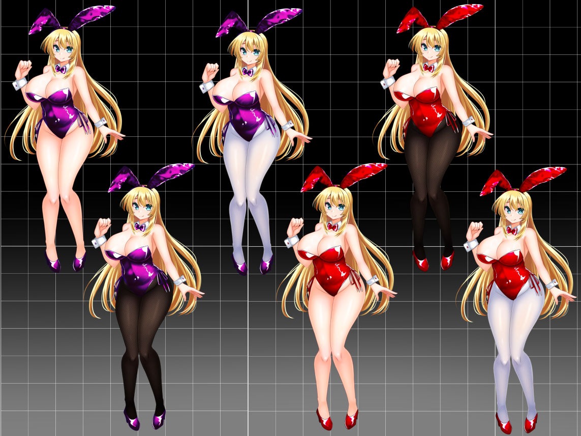 【立ち絵素材】カラーバニーガール サンプル4ページ目