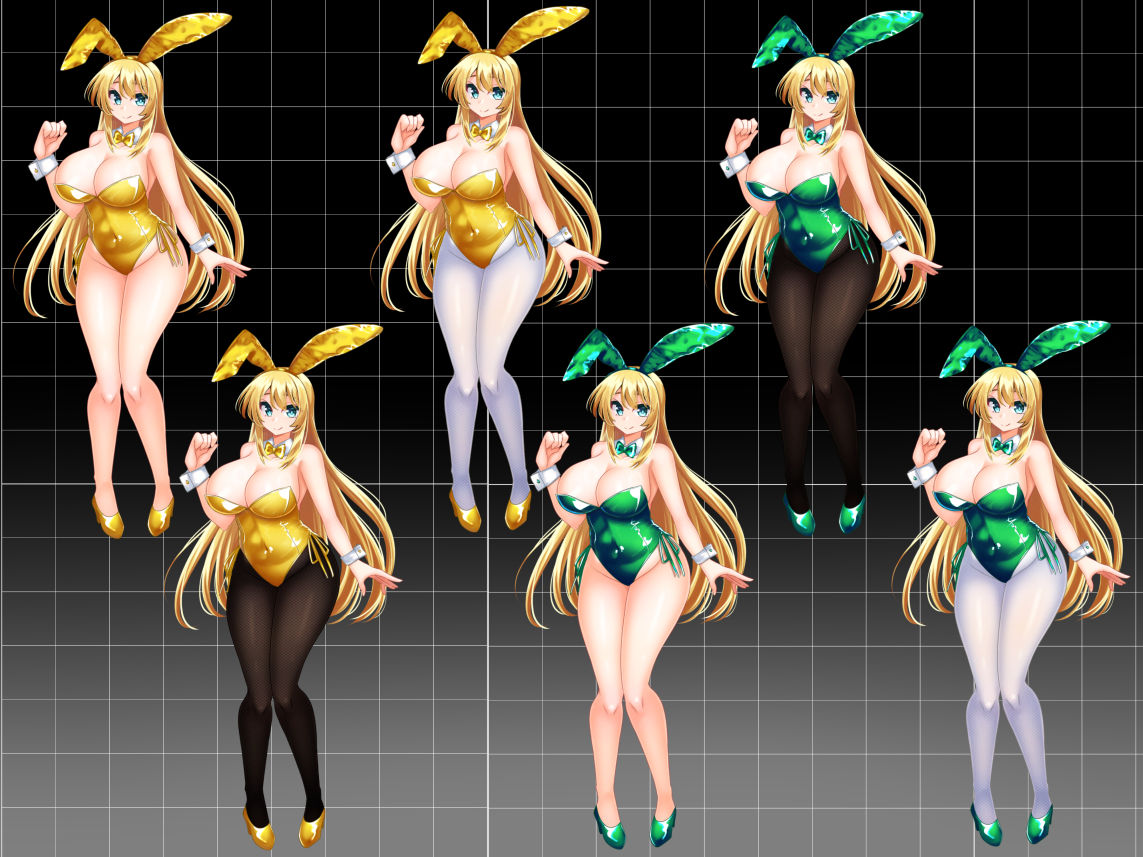 【立ち絵素材】カラーバニーガール サンプル6ページ目