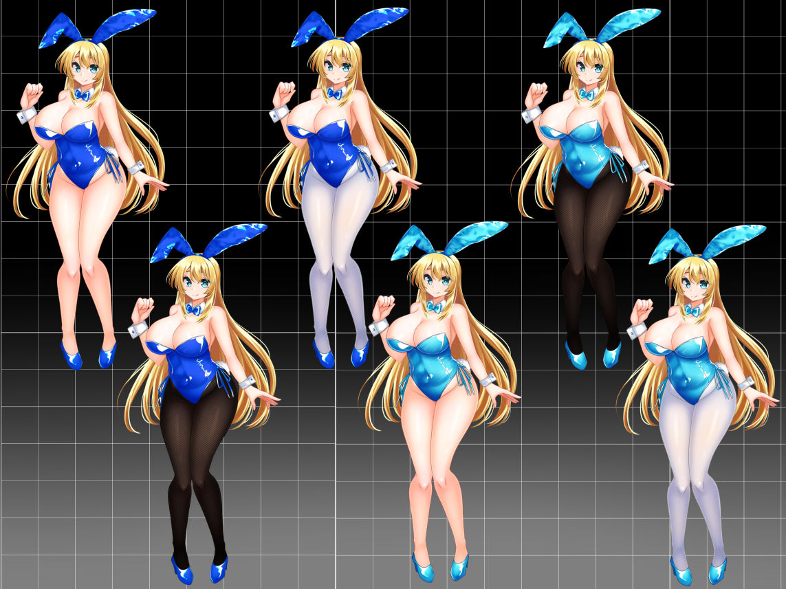 【立ち絵素材】カラーバニーガール サンプル7ページ目