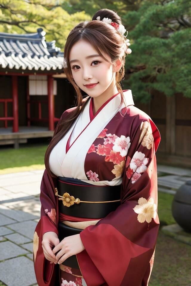 京都で見つけた きもの美人（4） ゆいな しの ほのか ゆず 500枚のAI着物美人写真集 サンプル1ページ目