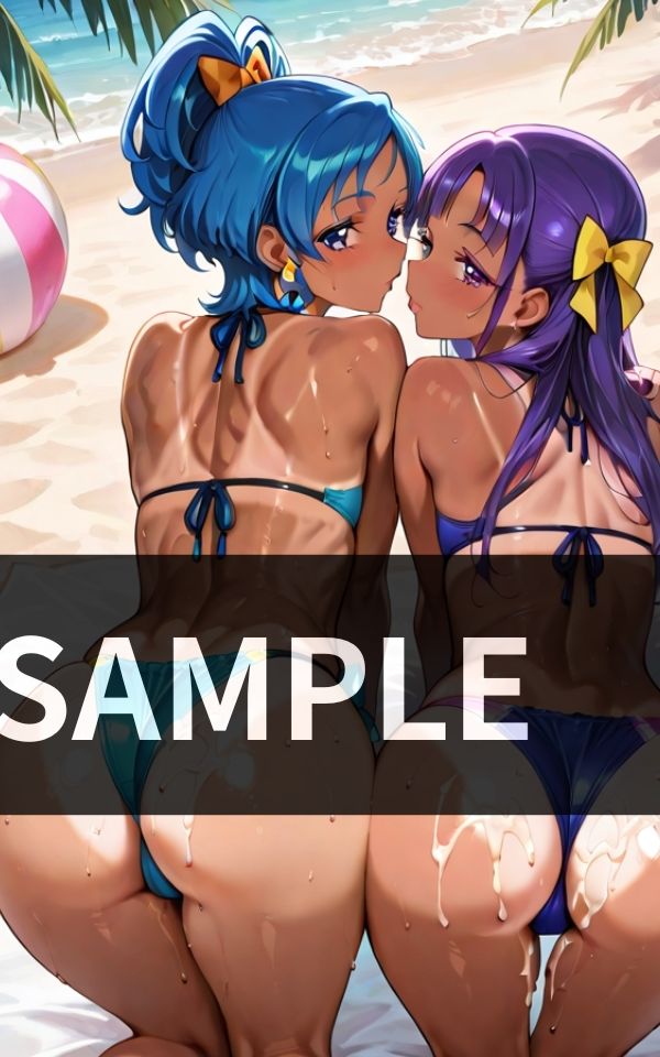 海より熱い！ ギャルビキニ尻に 白濁ぶっかけ祭り サンプル1ページ目