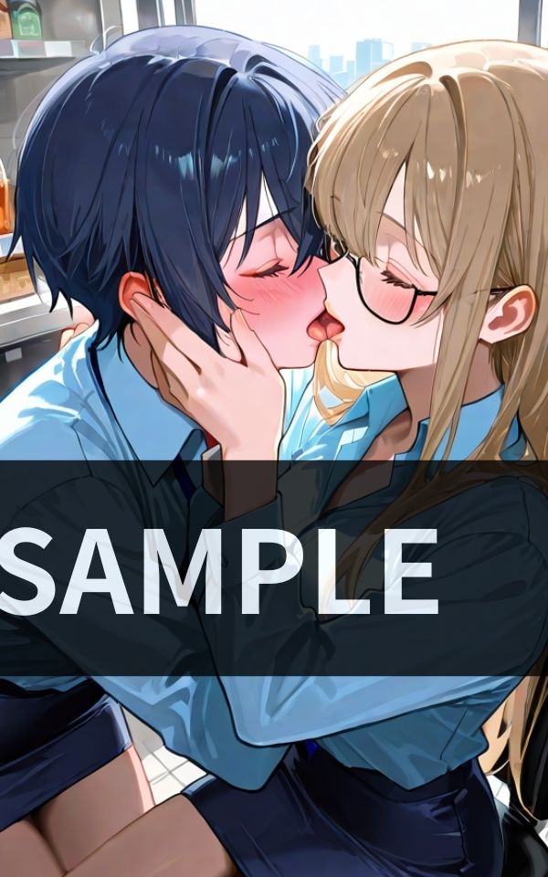 誰が見てようと関係ない。 スーツ女子ふたり 熱烈オフィス百合交尾 サンプル1ページ目