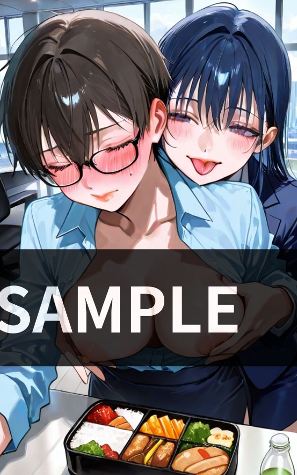 誰が見てようと関係ない。 スーツ女子ふたり 熱烈オフィス百合交尾 サンプル3ページ目