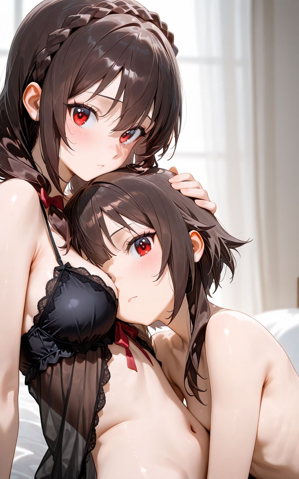ゆ〇ゆん「キスってどんな感じなのかな？」め〇みんとお試し百合エッチして、カ〇マさんと3Pして精子の味を覚えました。 サンプル7ページ目
