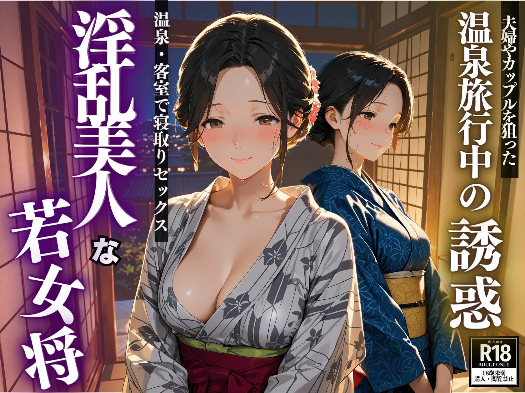 温泉旅行中の誘惑  淫乱美人な若女将 サンプル1ページ目