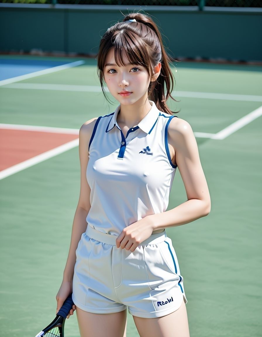 ラリーの音じゃない…女子テニス部、濡れた部室の密指導 サンプル2ページ目