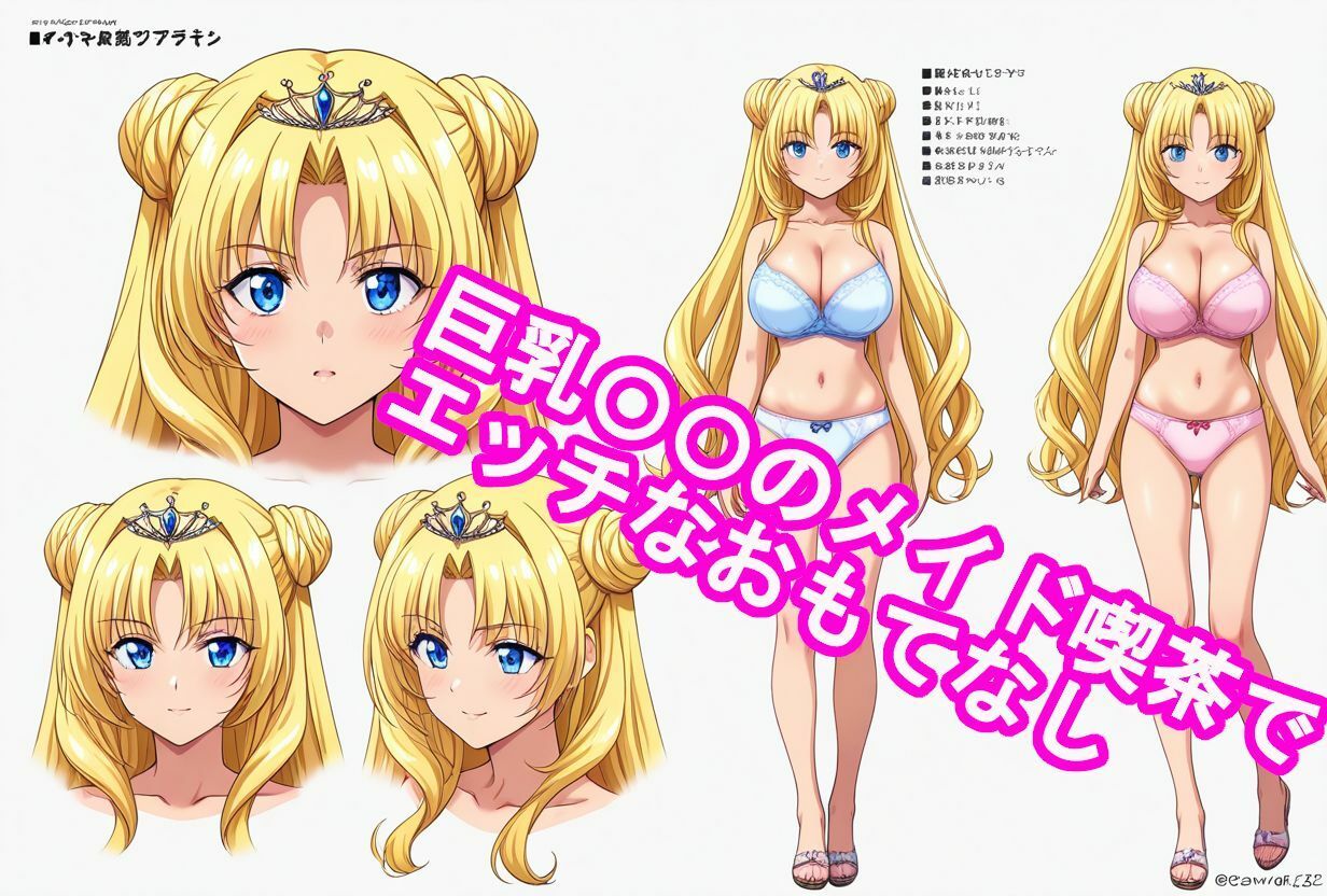 巨乳〇〇のメイド喫茶でエッチなおもてなし サンプル1ページ目