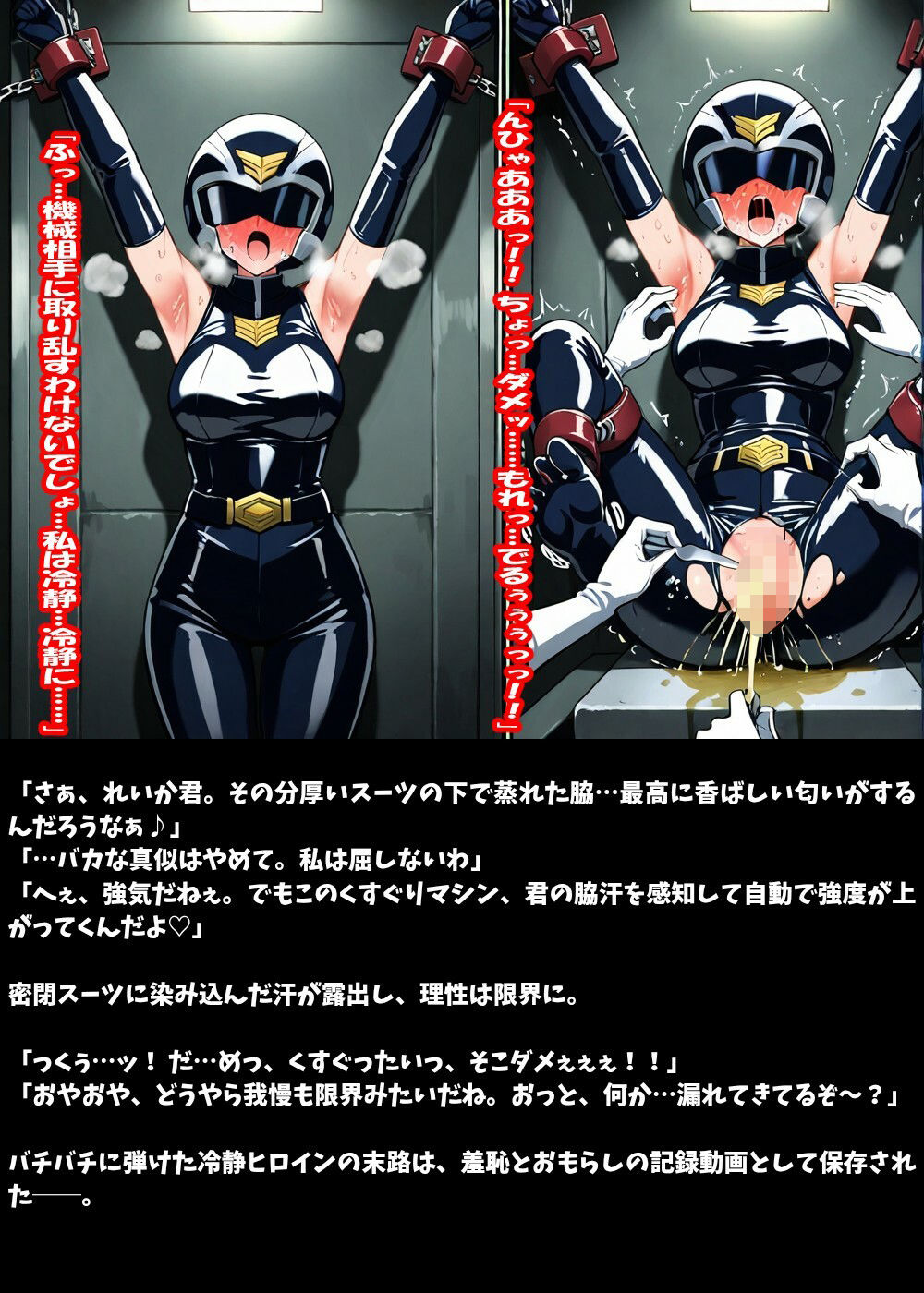 即落ち戦隊ヒロイン！拘束くすぐりで即崩壊30連発 サンプル1ページ目