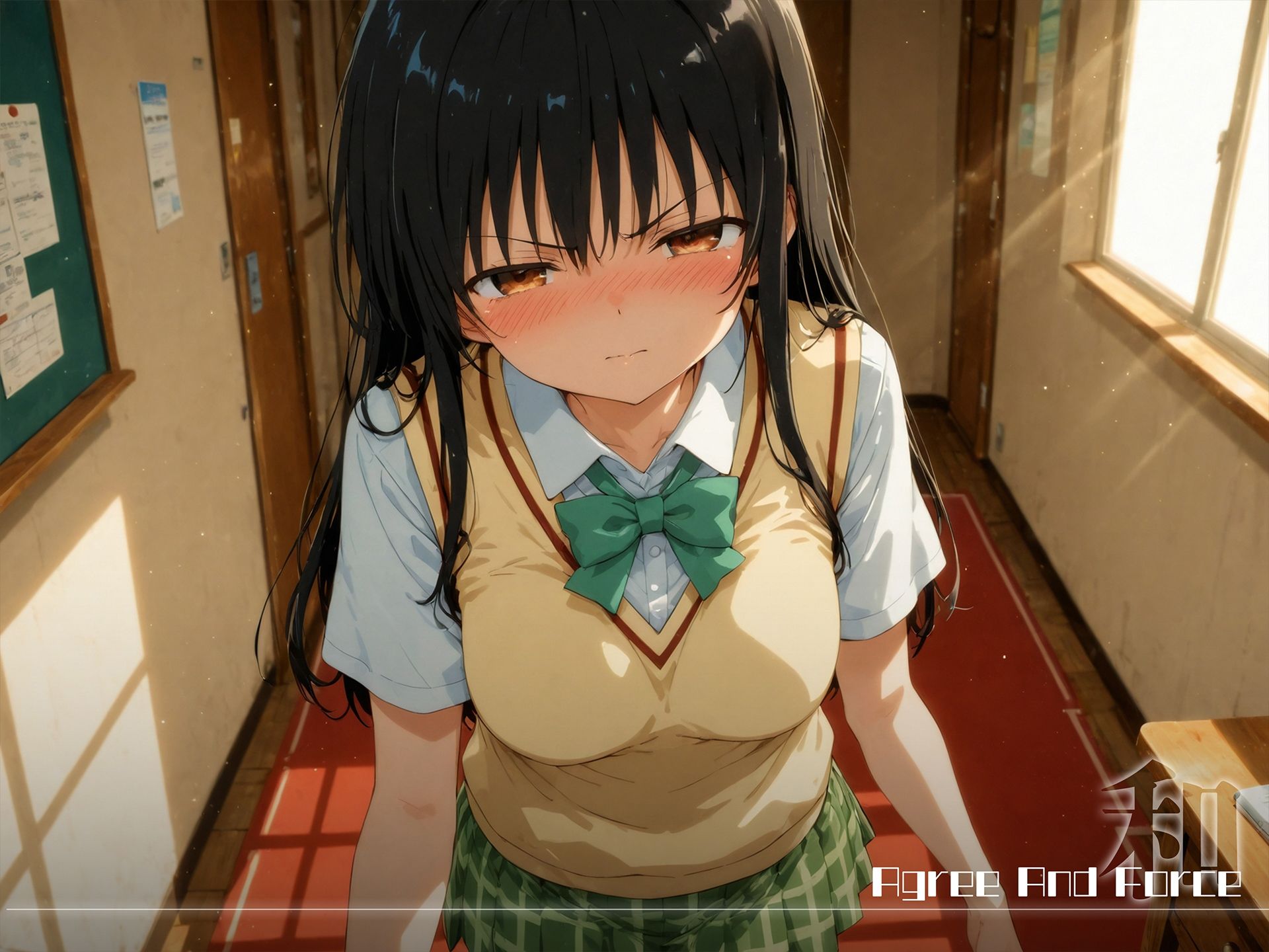 和と強 -学園とらぶる- 古手●唯 サンプル1ページ目