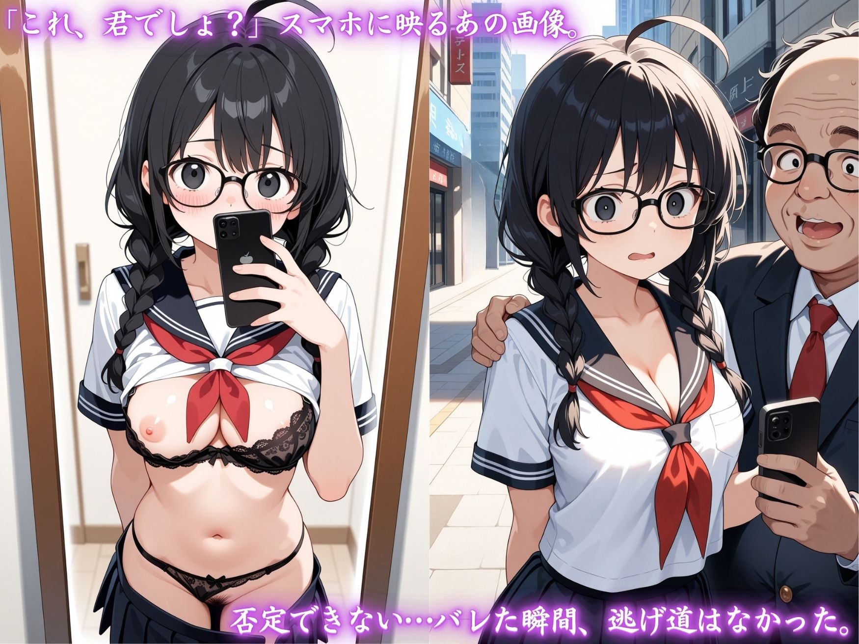 「これ、君でしょ？」裏垢女子が身バレした末路 サンプル2ページ目