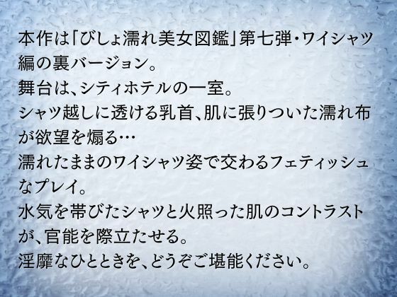 裏びしょ濡れ美女図鑑 ＃7 ワイシャツ編 サンプル2ページ目