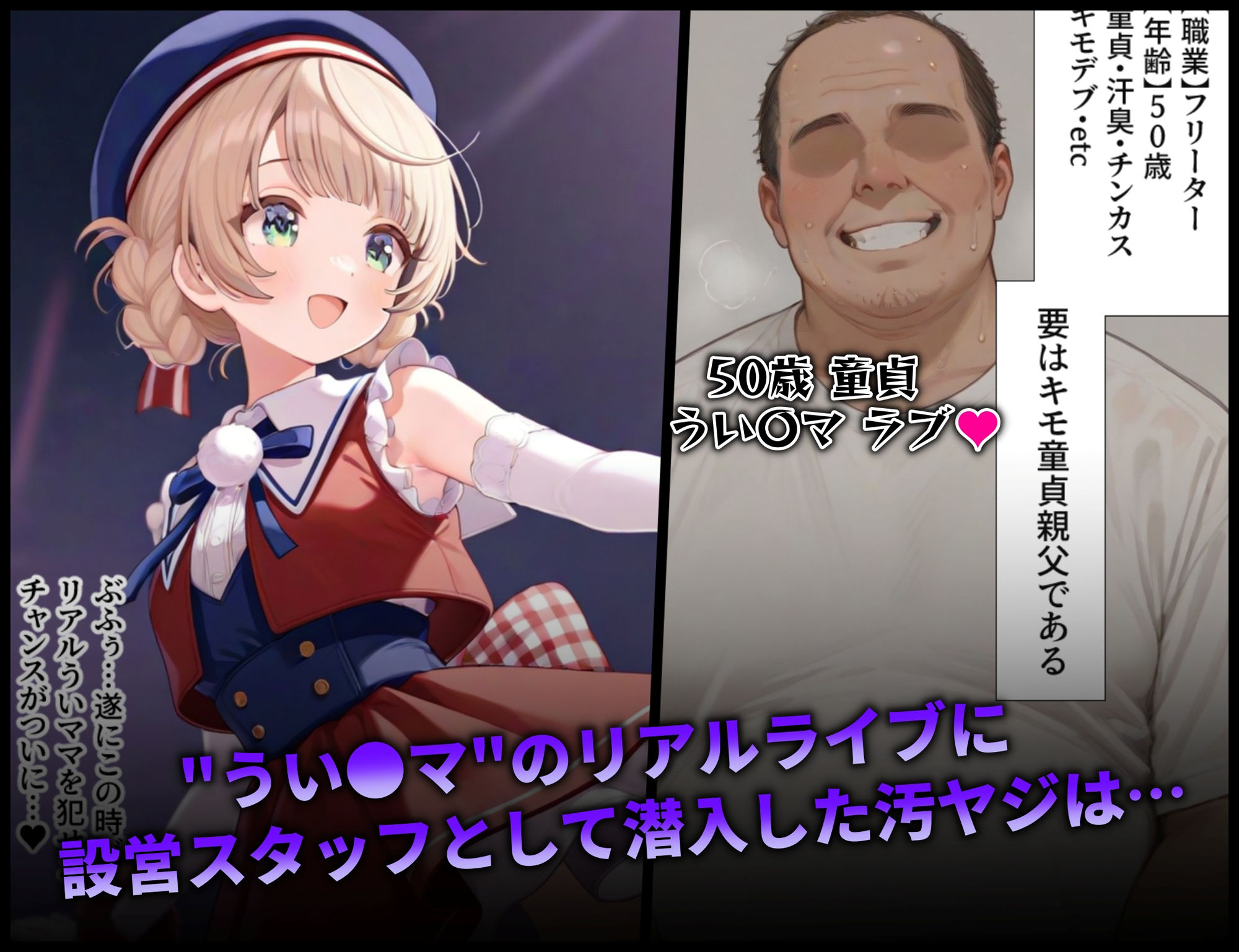 醜猥レ〇プ【し●れうい編】 サンプル2ページ目