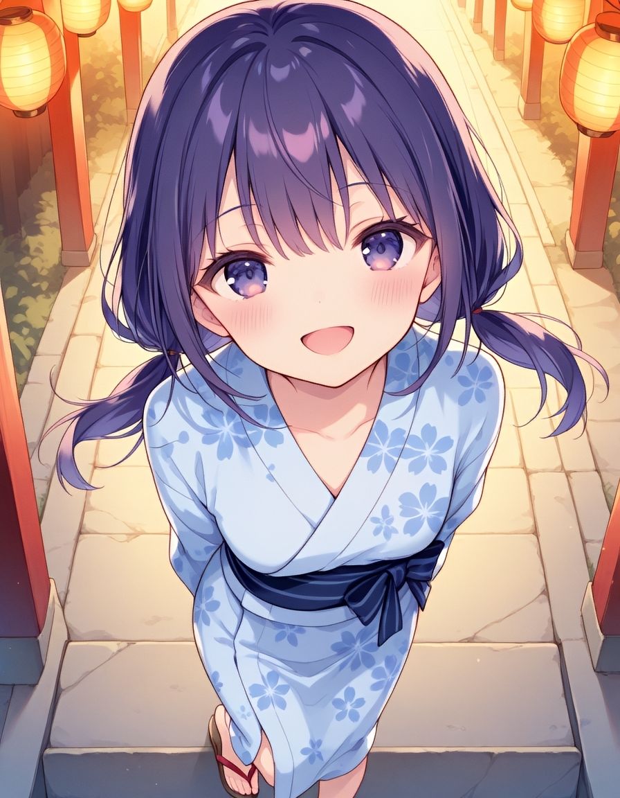 『えっちなカノジョと、ひみつのなつやすみ。vol.1』〜浴衣カノジョと、花火のあとで 〜 サンプル1ページ目
