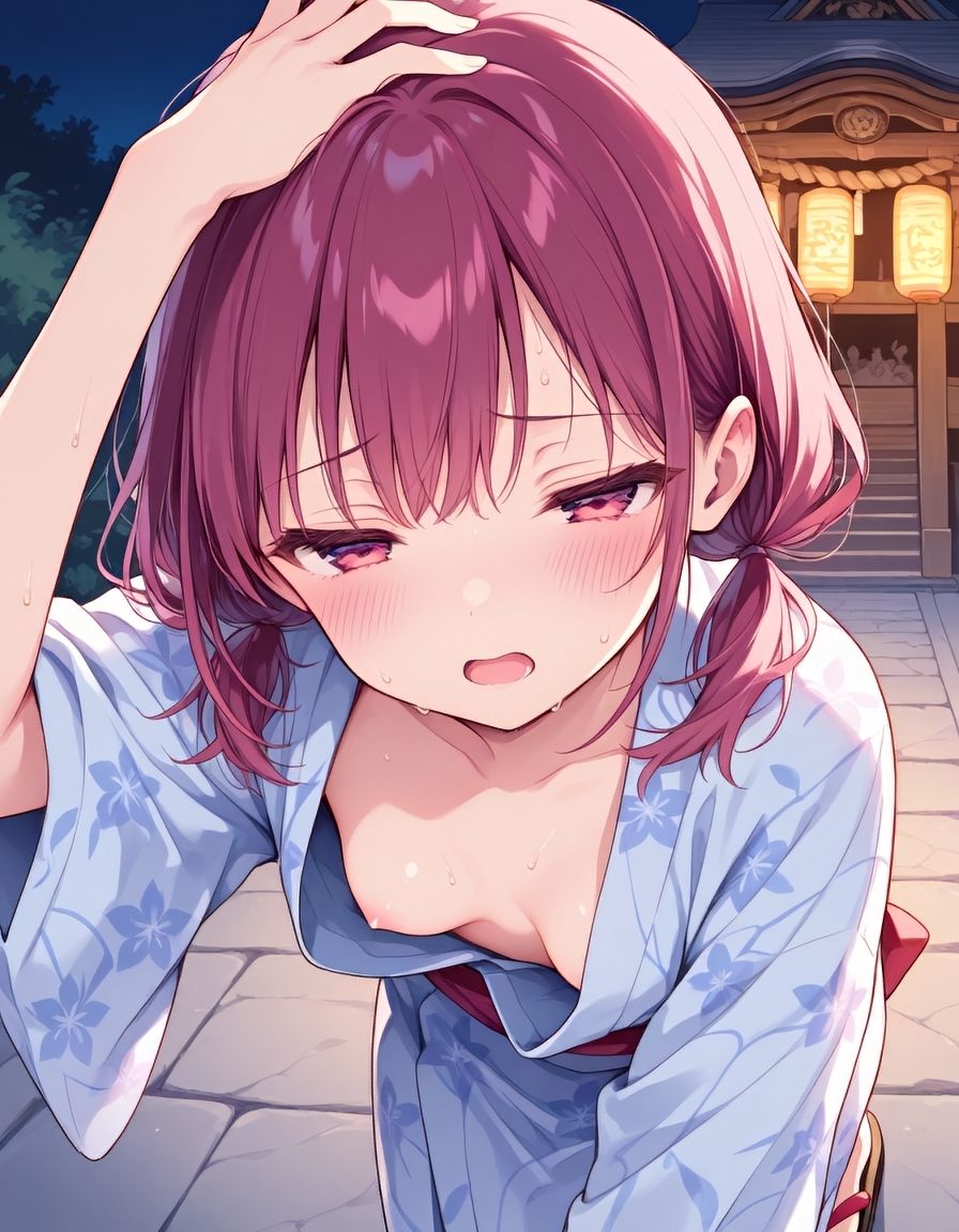 『えっちなカノジョと、ひみつのなつやすみ。vol.1』〜浴衣カノジョと、花火のあとで 〜 サンプル2ページ目