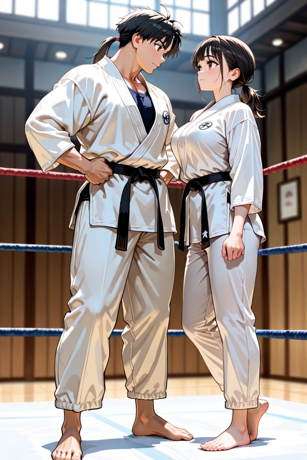 黒帯娘を力づくでものにする サンプル2ページ目