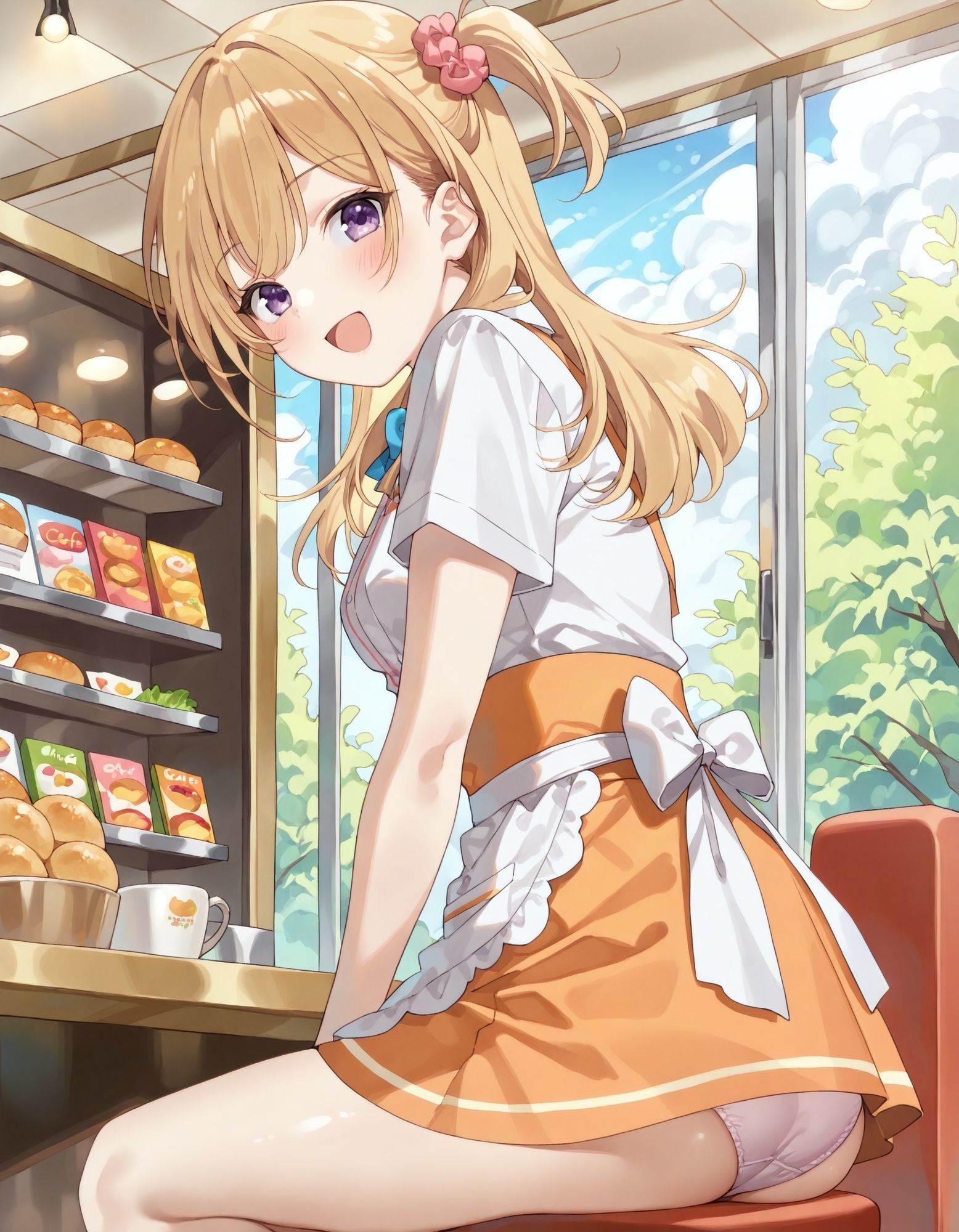 〇ななのパンチラ〜ウェイトレス編〜 サンプル1ページ目