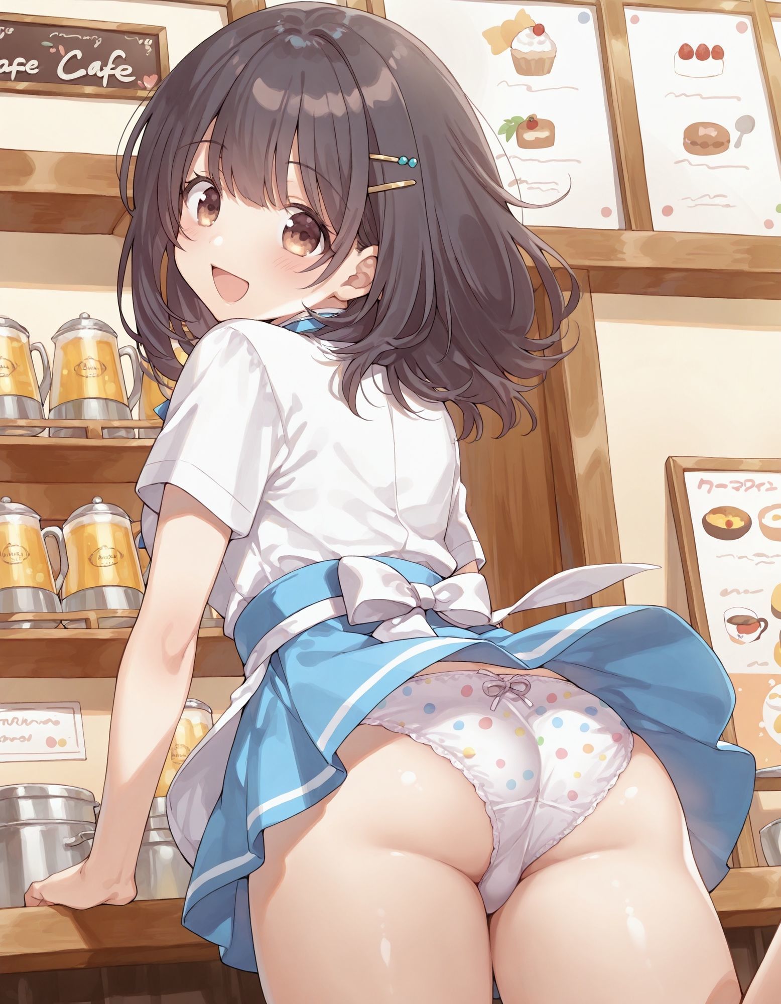 河〇まこのパンチラ〜ウェイトレス編〜 サンプル4ページ目