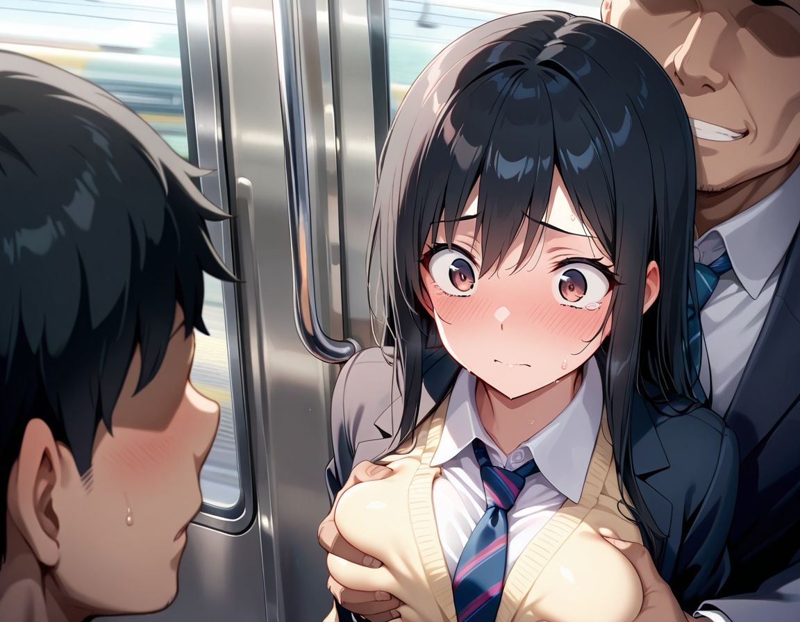痴●電車で女子校生メス堕ち サンプル1ページ目
