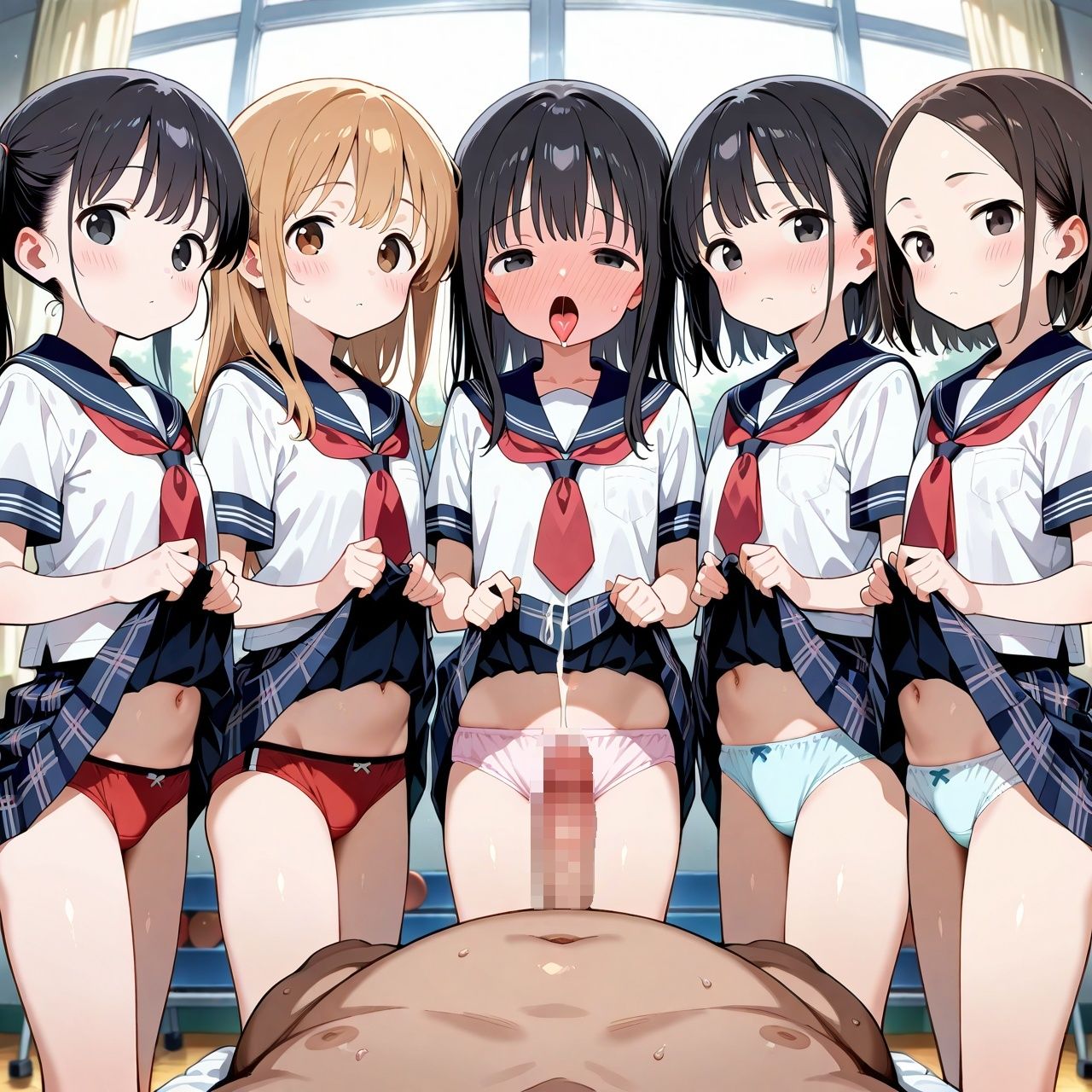 つるぺたビッチ【ハーレム学園 高画質 中出し R18】 サンプル7ページ目