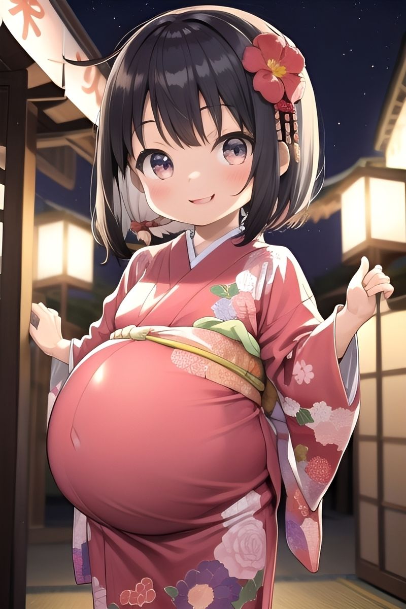 妊婦ちゃん夏祭り サンプル4ページ目