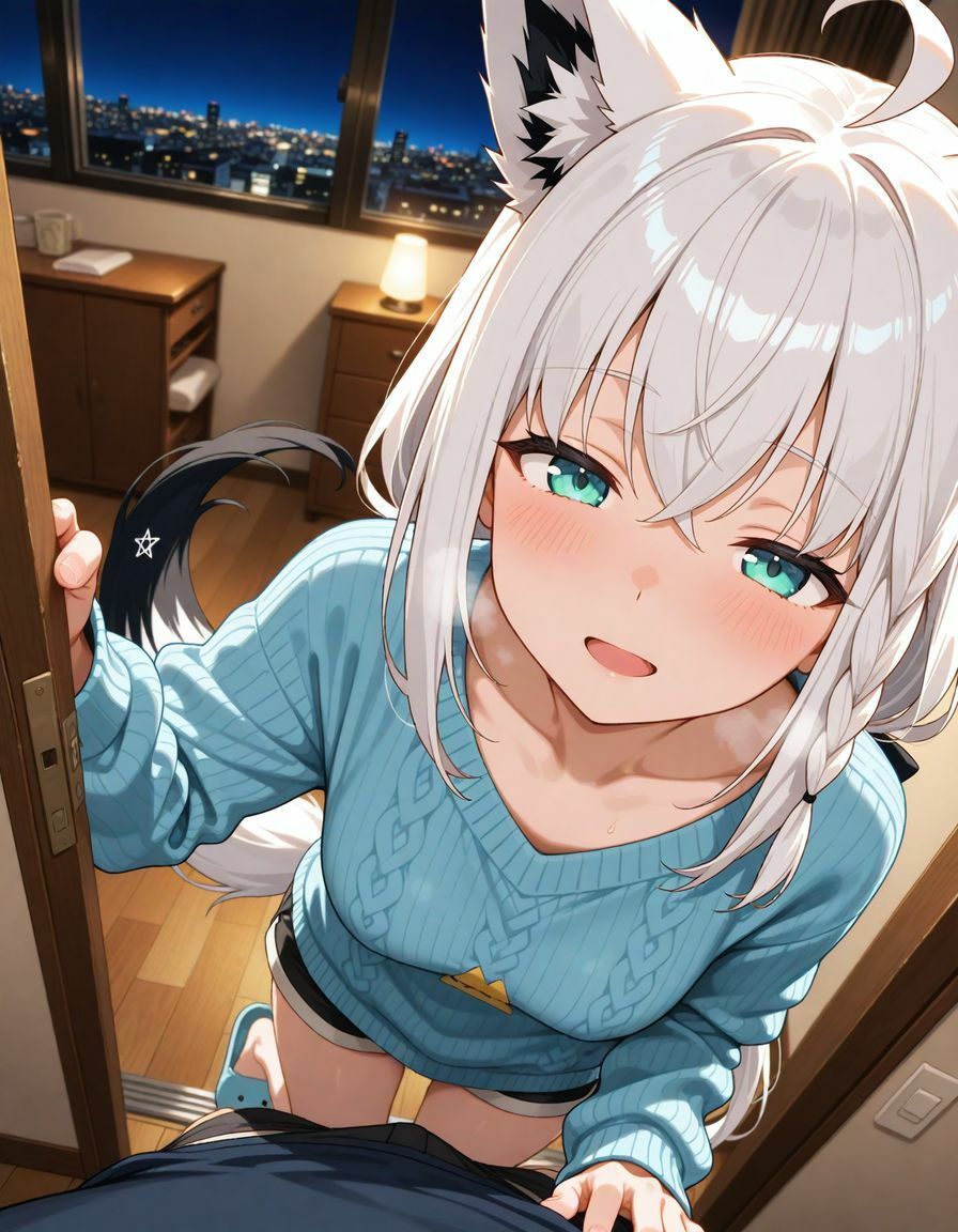 白〇フブキ  同棲彼女とお風呂えっち サンプル7ページ目