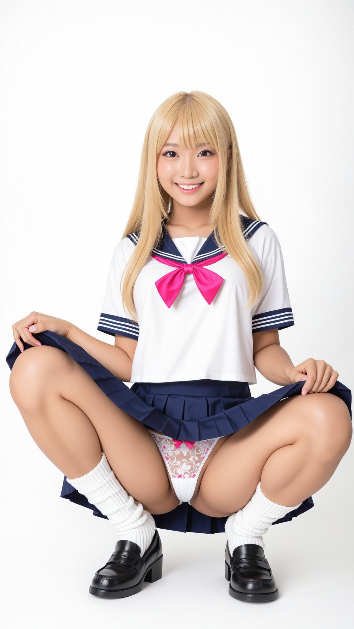 プリクラおふざけパンチラ 〜しゃがみパンチラ ルーズソックス制服女子編〜 【310P】 サンプル6ページ目