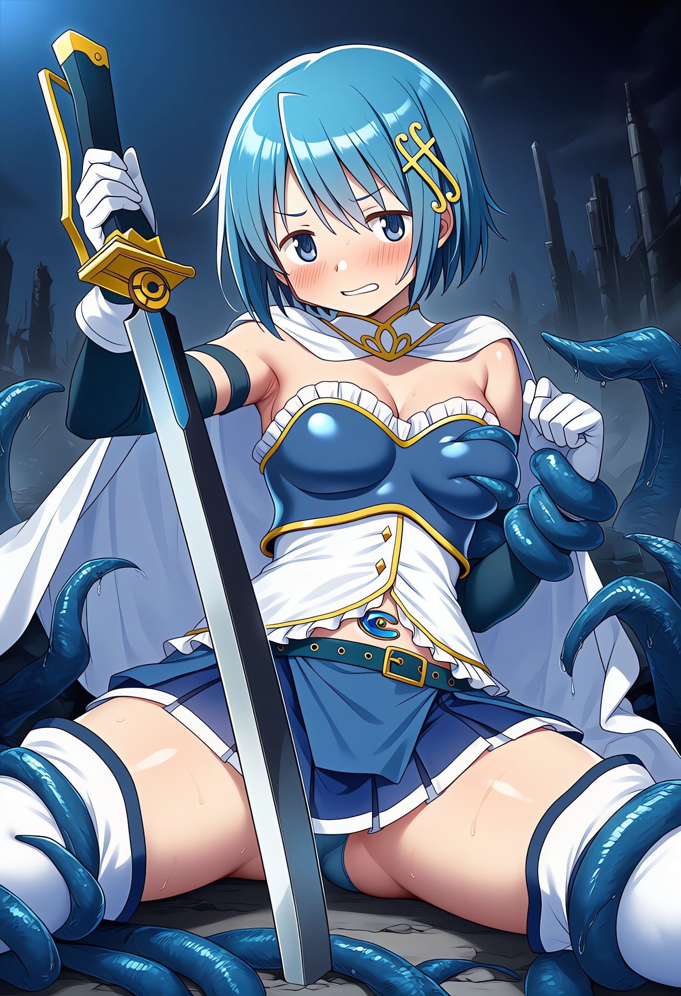 魔法少女触手えっちAIイラスト集 サンプル3ページ目
